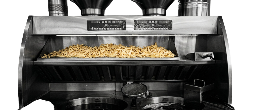 SQIZ FRYER SF002 — Dual 9kW High-Power All-in-One Fryer System 전체샷