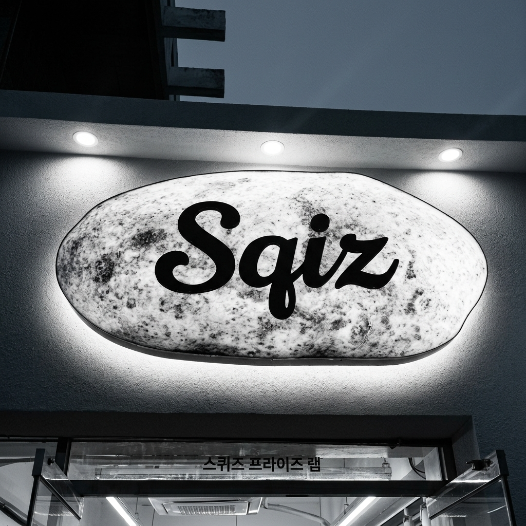 스퀴즈 프라이즈 랩 — Sqiz 간판 행궁동 1호점